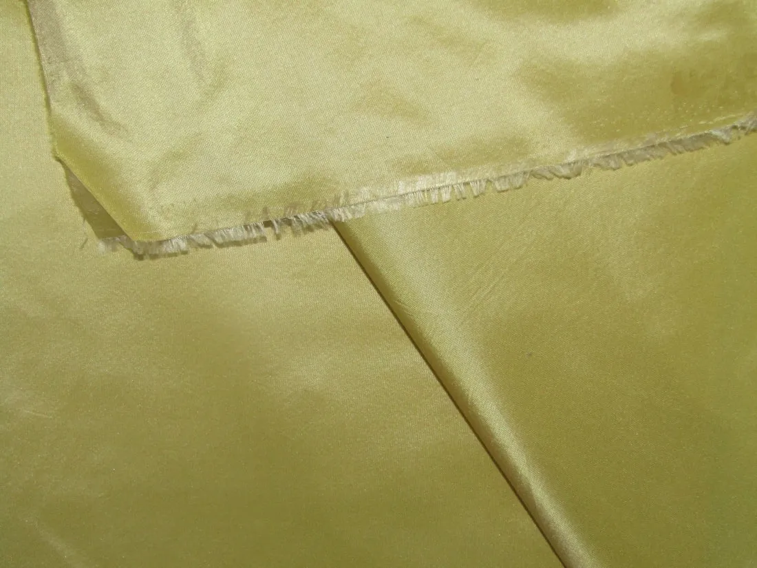 100% Pure SILK TAFFETA FABRIC Yellow color 54" wide TAF213[1]