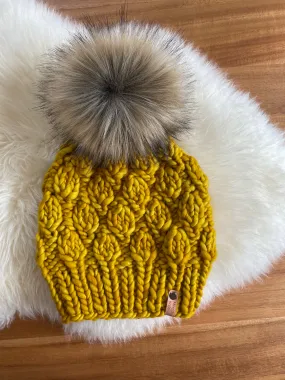 Frank Falling Leaves with Faux Fur Pom Pom