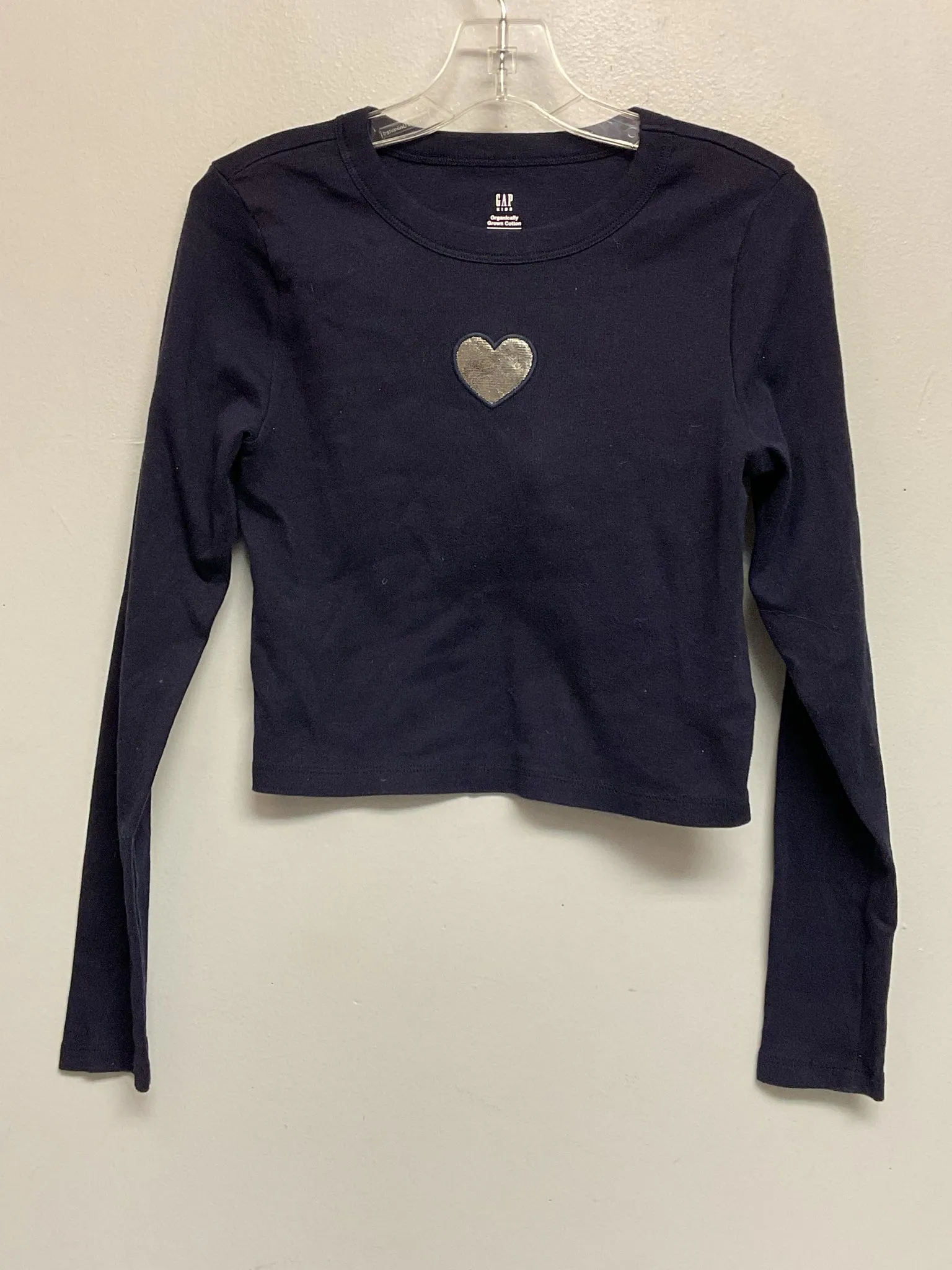Gap Size 10 Navy Organic Cotton Big Girls Tees/Polos/Tunics