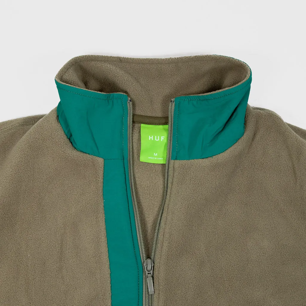 Huf - Range Quarter Zip Polar Fleece - Olive