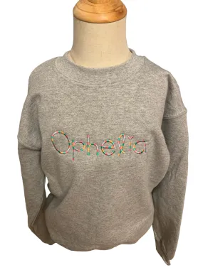 Kids personalized crewneck