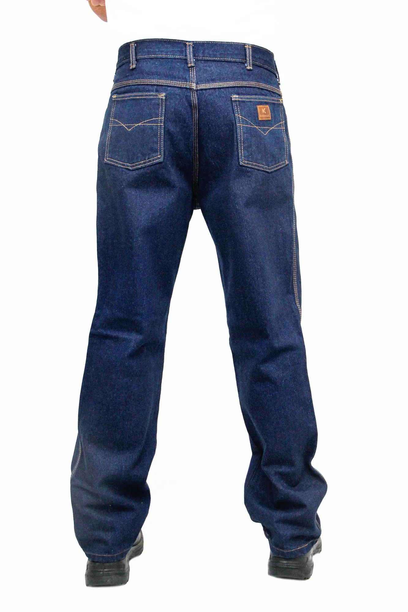 KJ01 - Kolossus Heavy Duty Straight Cut Five Pocket 100% Cotton Work Jeans with Triple Seams