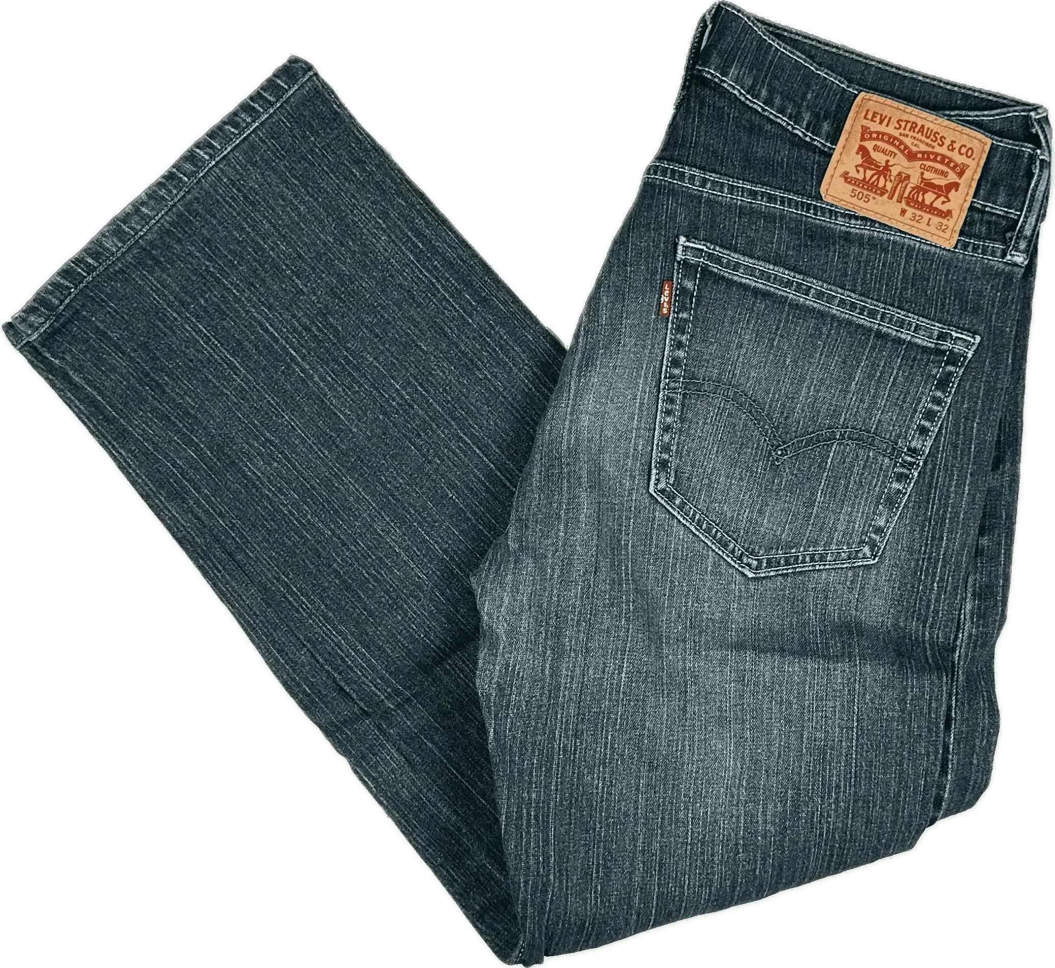 Levis 505  Vintage Wash Regular Fit  -Size 32