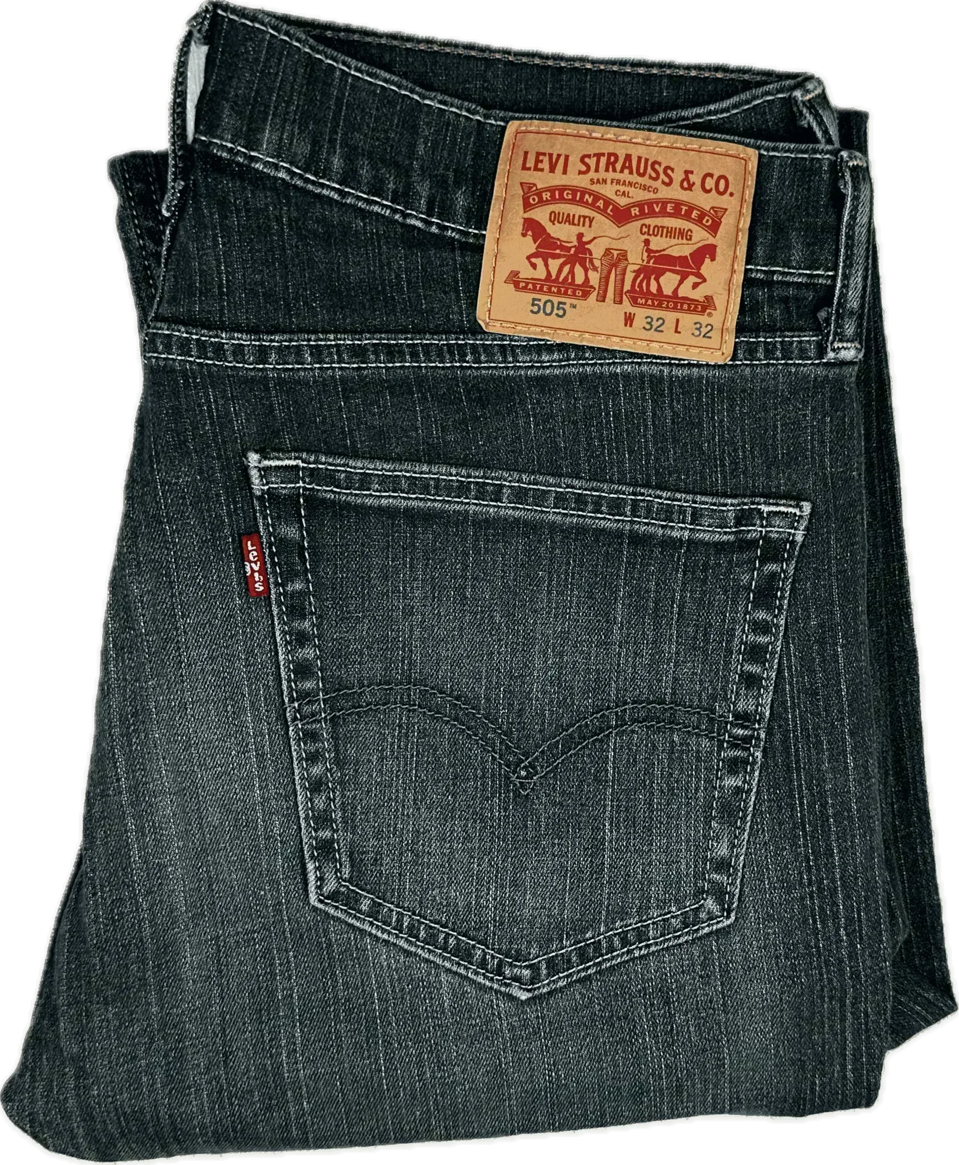 Levis 505  Vintage Wash Regular Fit  -Size 32