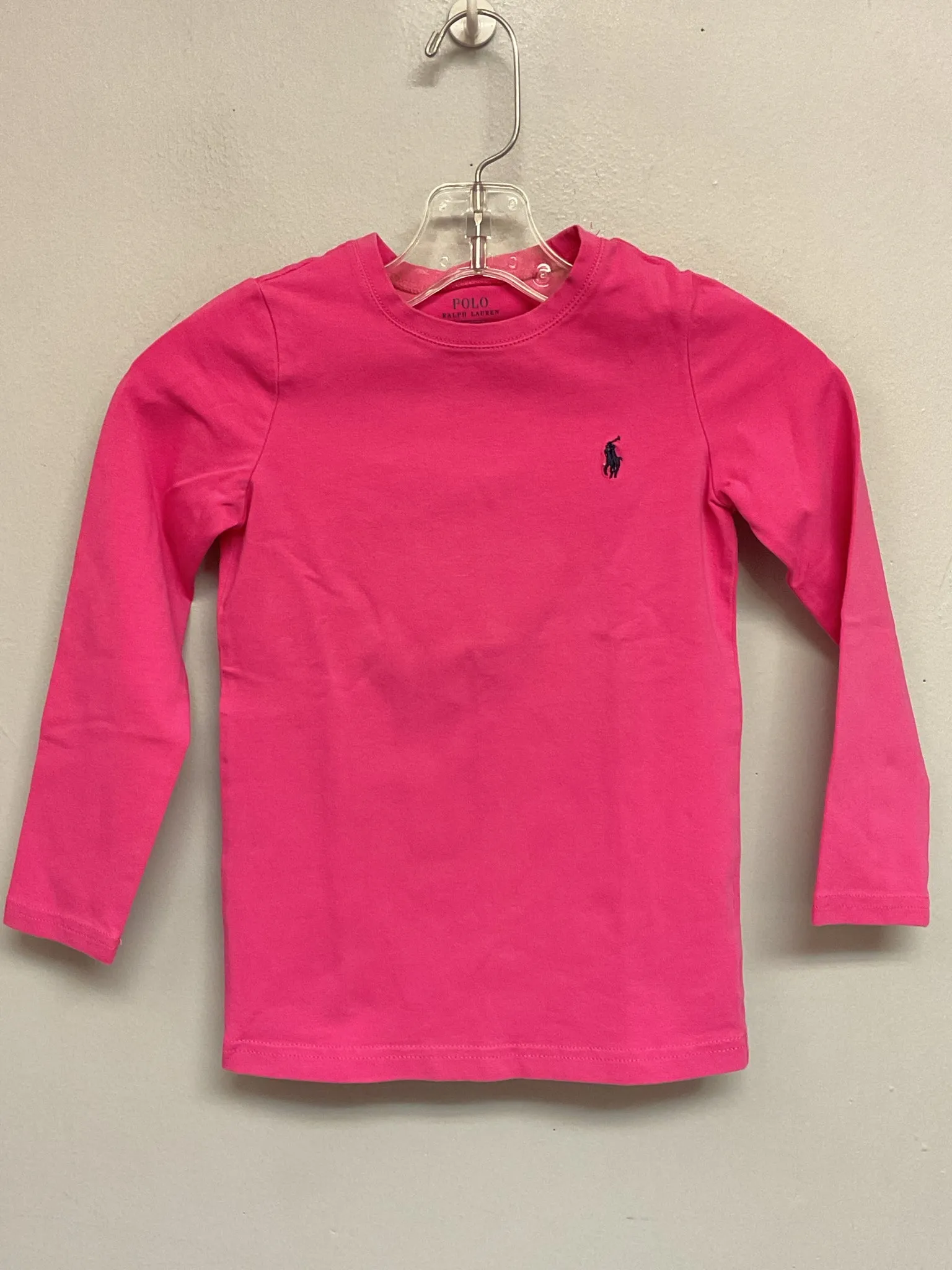 Ralph Lauren Size 5 Pink Cotton Girls Tees/Polos/Tunics