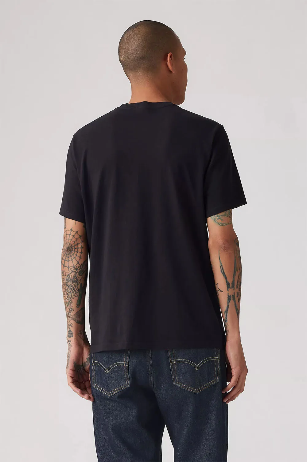 RELAXED FIT TEE Brin Eagle Mineral Black