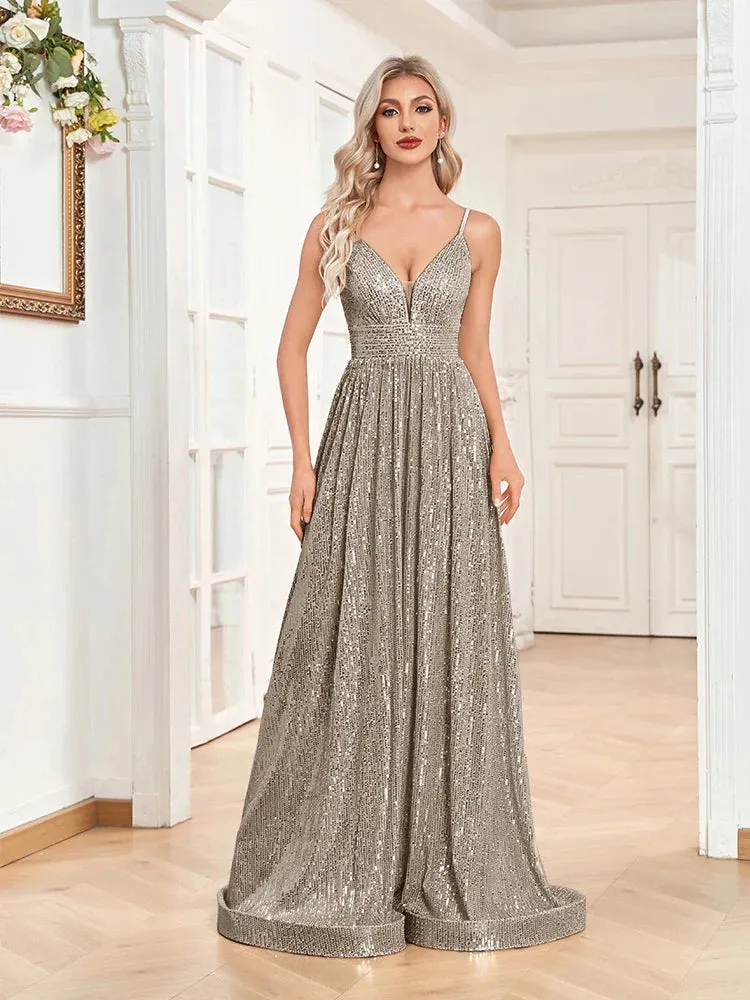 Sequin Gown for High-End Events - Prom Dress