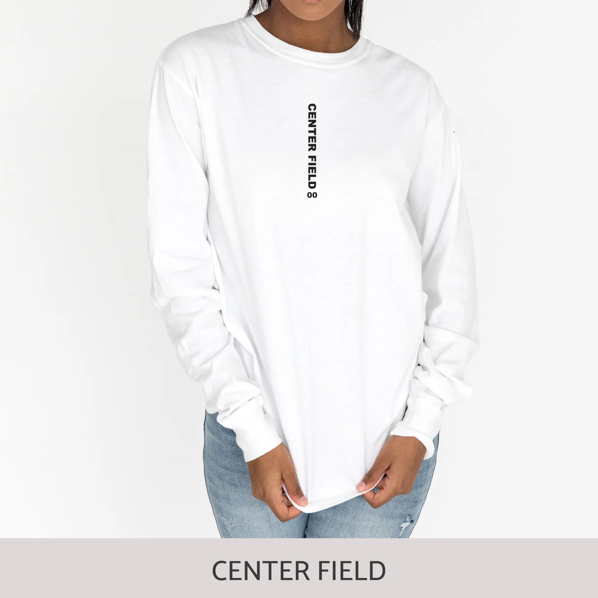 Unisex Long Sleeve Tee in White