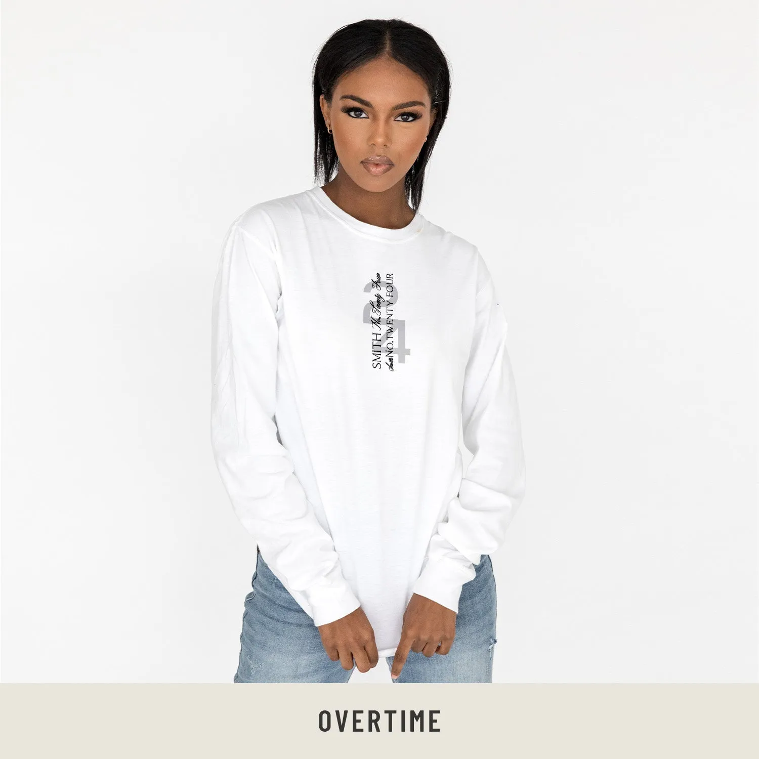 Unisex Long Sleeve Tee in White