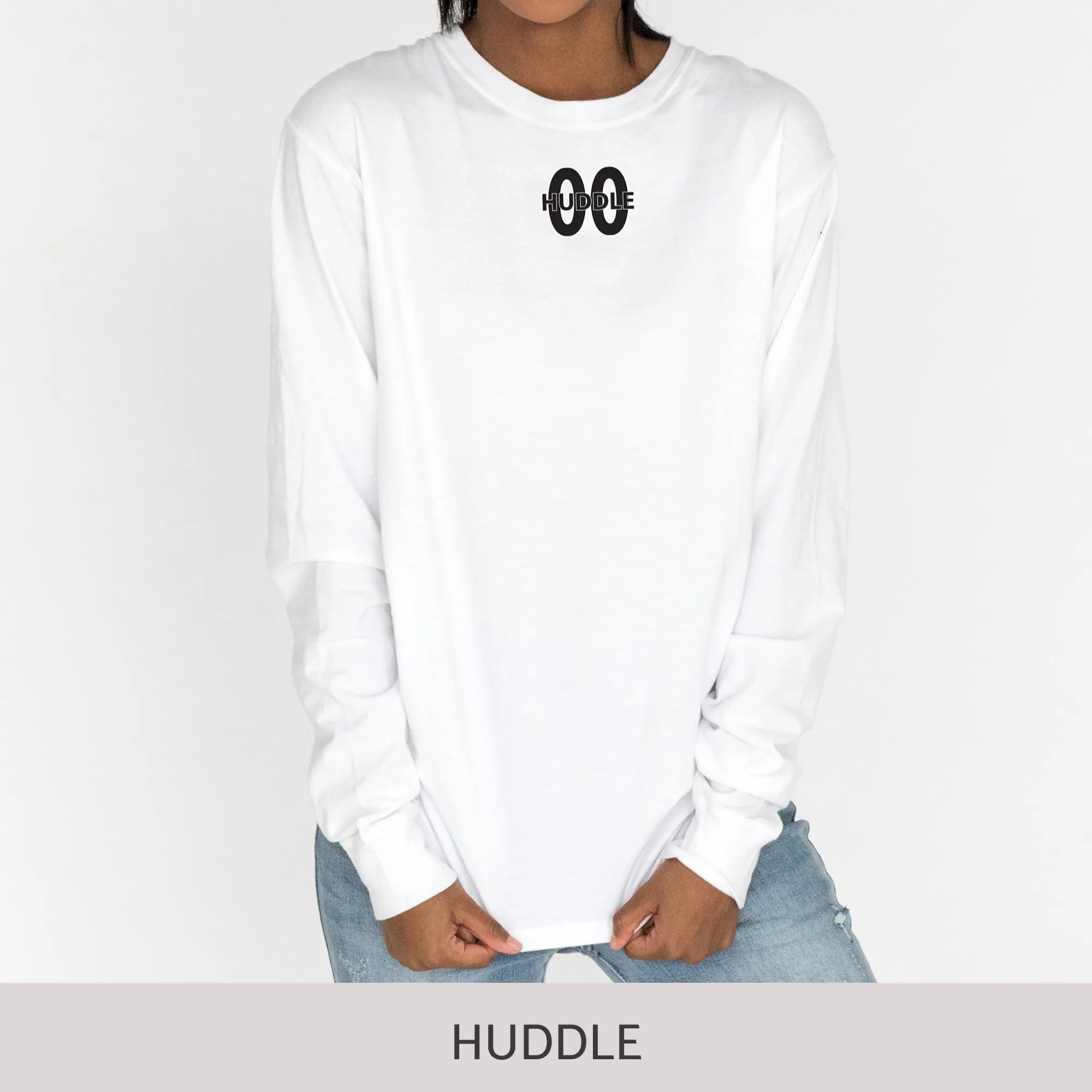 Unisex Long Sleeve Tee in White