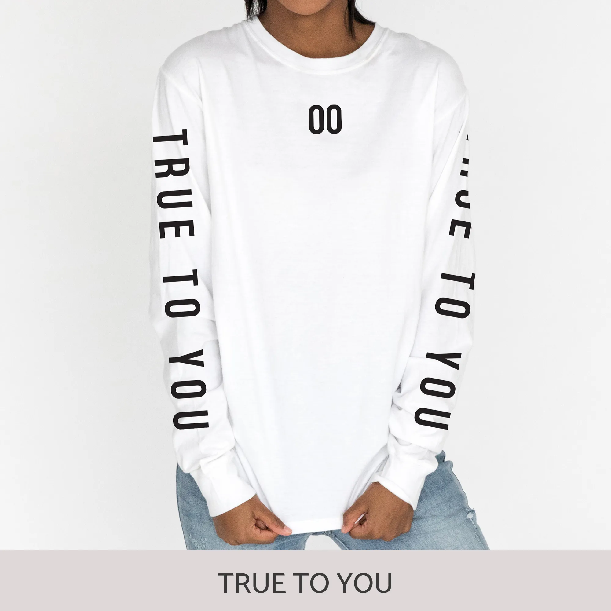 Unisex Long Sleeve Tee in White