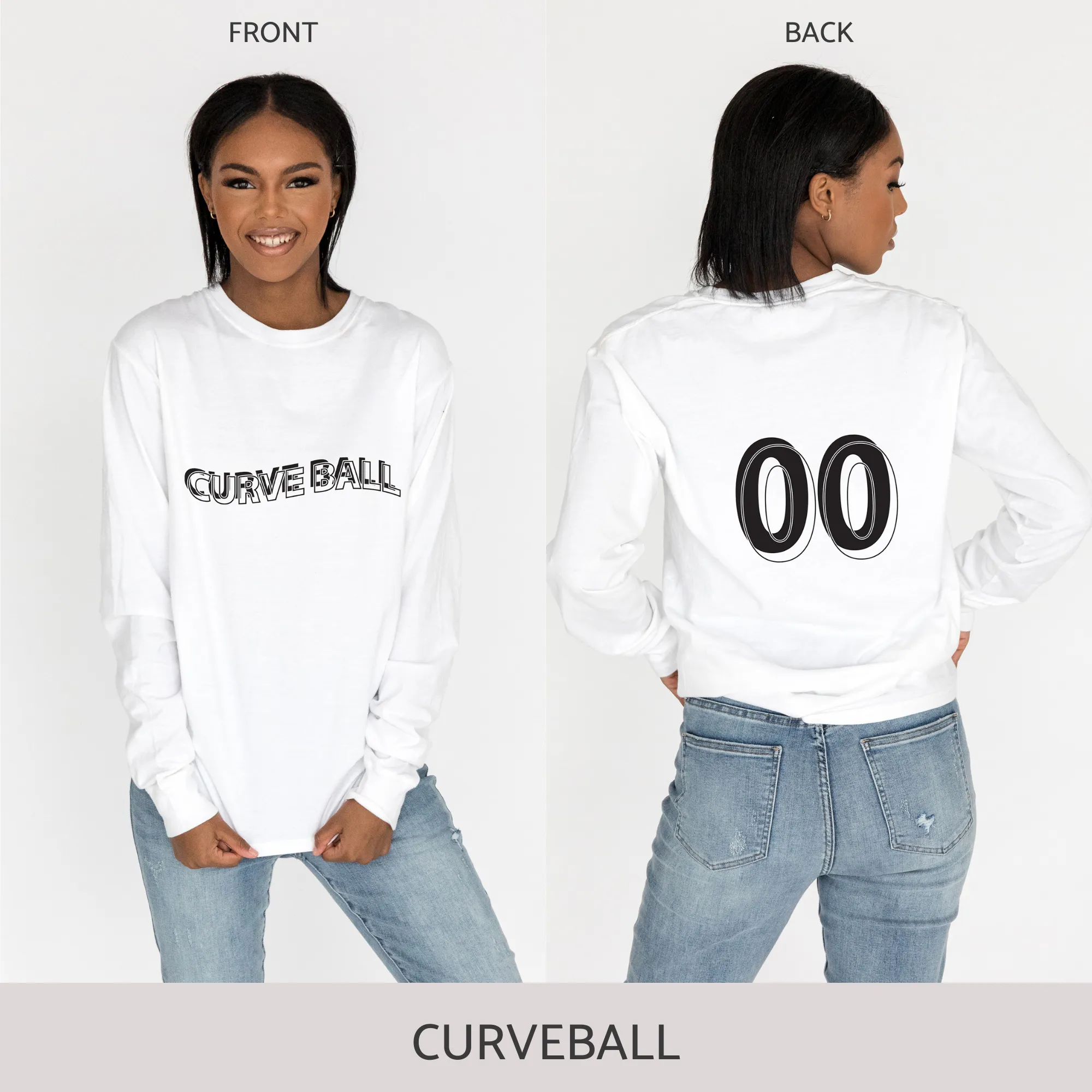 Unisex Long Sleeve Tee in White