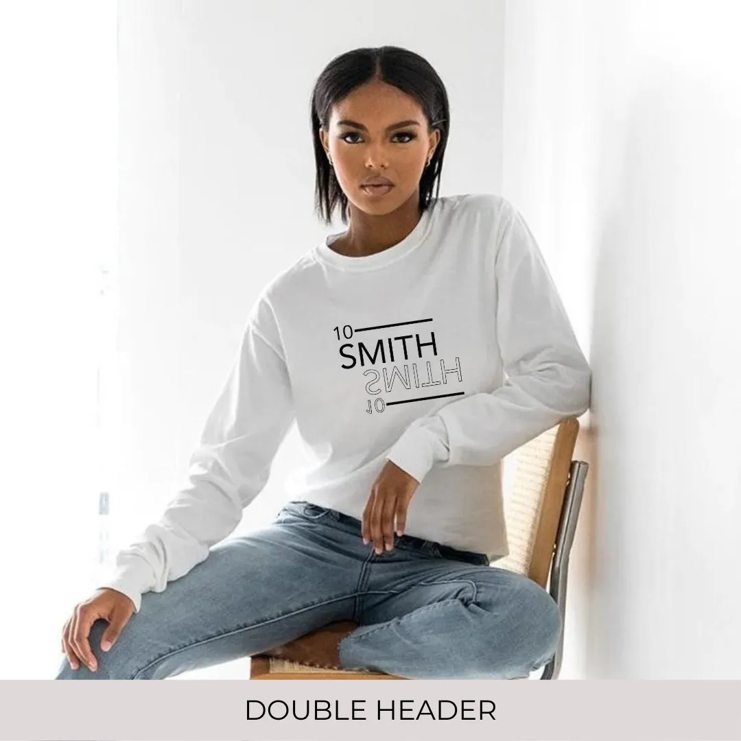 Unisex Long Sleeve Tee in White